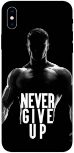 Чехол Never give up для iPhone XS Max