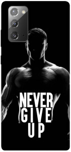 Чохол Never give up для Galaxy Note 20
