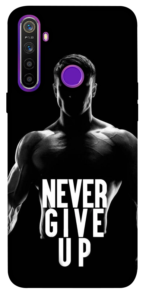 Чехол Never give up для Realme 5