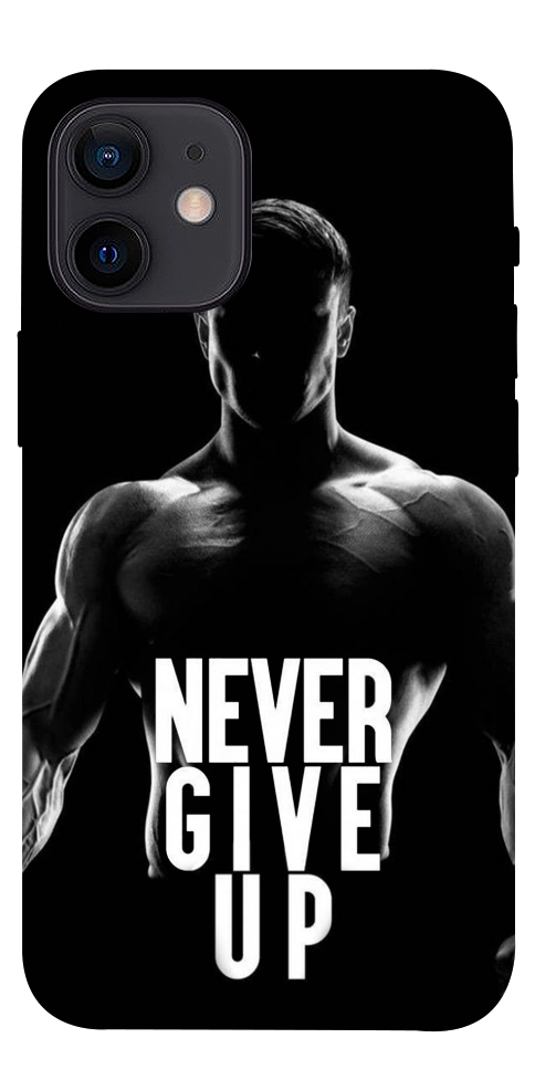 Чехол Never give up для iPhone 12 mini