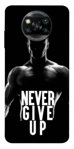 Чехол Never give up для Xiaomi Poco X3 NFC