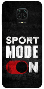 Чехол Sport mode on для Xiaomi Redmi Note 9S