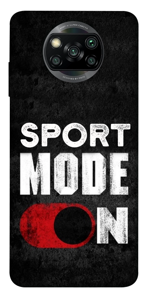 Чехол Sport mode on для Xiaomi Poco X3 NFC