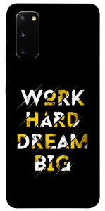 Чехол Work hard для Galaxy S20 (2020)