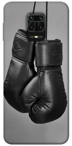 Чехол Черные боксерские перчатки для Xiaomi Redmi Note 9 Pro
