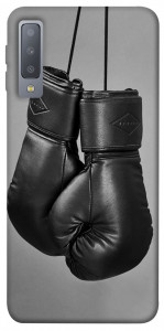 Чехол Черные боксерские перчатки для Galaxy A7 (2018)