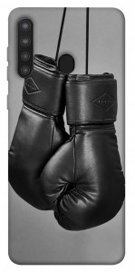 Чехол Черные боксерские перчатки для Galaxy A21