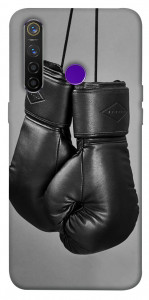 Чехол Черные боксерские перчатки для Realme 5 Pro