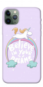 Чехол Believe in your dreams unicorn для iPhone 11 Pro