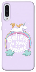 Чехол Believe in your dreams unicorn для Samsung Galaxy A30s