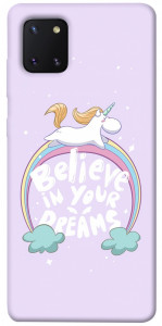 Чехол Believe in your dreams unicorn для Galaxy Note 10 Lite (2020)