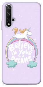 Чехол Believe in your dreams unicorn для Huawei Honor 20