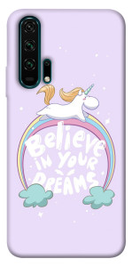 Чехол Believe in your dreams unicorn для Huawei Honor 20 Pro