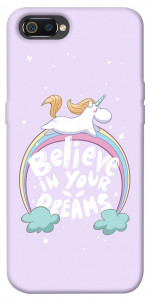 Чехол Believe in your dreams unicorn для Realme C2