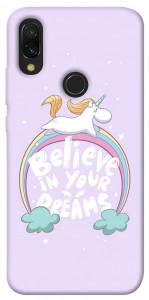 Чехол Believe in your dreams unicorn для Xiaomi Redmi 7