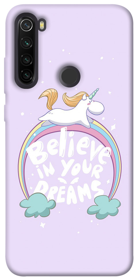 Чехол Believe in your dreams unicorn для Xiaomi Redmi Note 8T