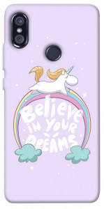 Чехол Believe in your dreams unicorn для Xiaomi Redmi Note 5 (DC)