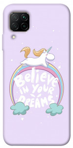 Чохол Believe in your dreams unicorn для Huawei P40 Lite