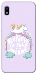 Чехол Believe in your dreams unicorn для Galaxy A10 (A105F)