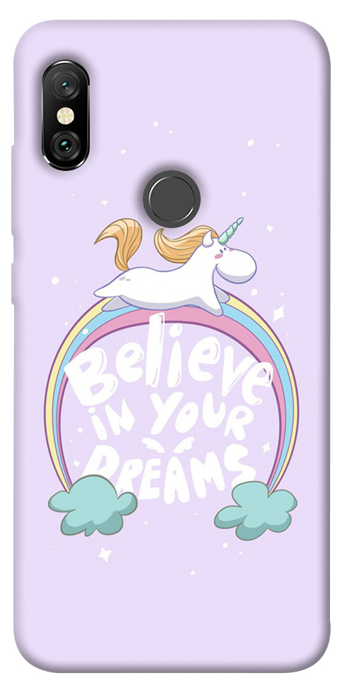 Чохол Believe in your dreams unicorn для Xiaomi Redmi Note 6 Pro