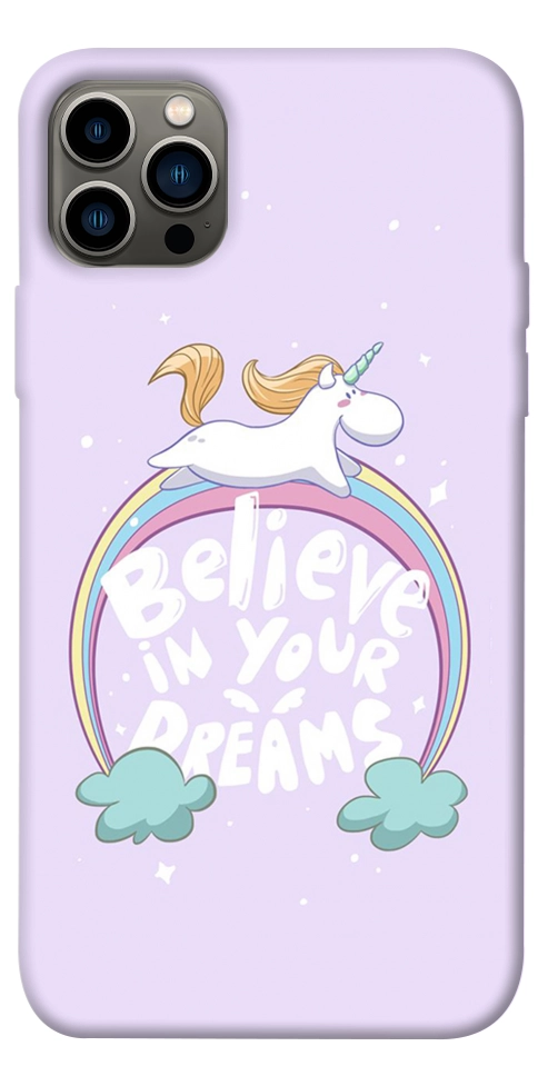 Чехол Believe in your dreams unicorn для iPhone 12 Pro