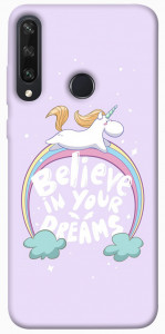 Чохол Believe in your dreams unicorn для Huawei Y6p