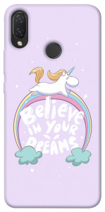 Чохол Believe in your dreams unicorn для Huawei P Smart+