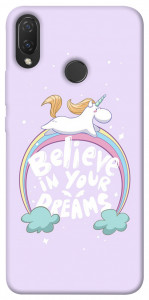 Чехол Believe in your dreams unicorn для Huawei Nova 3i