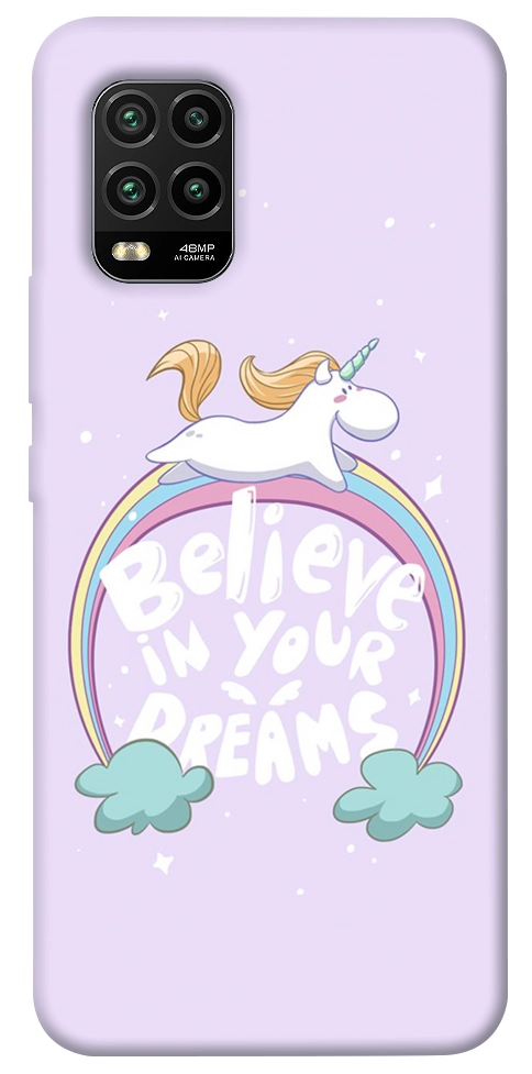 Чохол Believe in your dreams unicorn для Xiaomi Mi 10 Lite