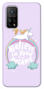 Чохол Believe in your dreams unicorn для Xiaomi Mi 10T