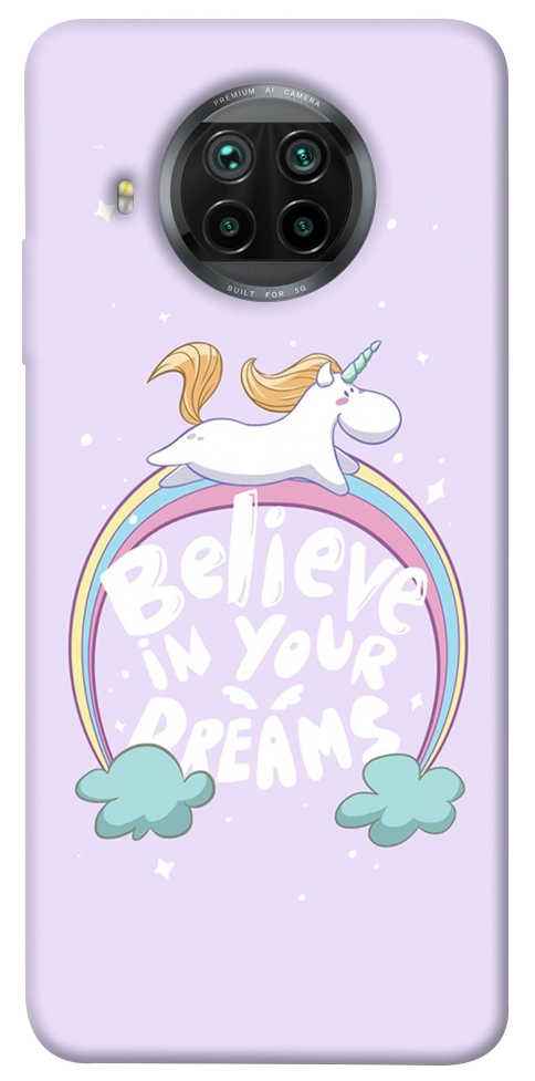 Чехол Believe in your dreams unicorn для Xiaomi Mi 10T Lite