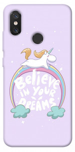 Чехол Believe in your dreams unicorn для Xiaomi Mi 8