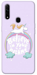 Чохол Believe in your dreams unicorn для Oppo A31