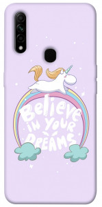 Чехол Believe in your dreams unicorn для Oppo A31