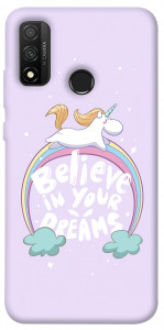 Чехол Believe in your dreams unicorn для Huawei P Smart (2020)