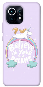 Чехол Believe in your dreams unicorn для Xiaomi Mi 11