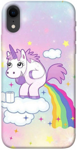 Чехол Единорог с радугой для iPhone XR