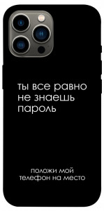 Чохол Ти все одно не знаєш пароль для iPhone 12 Pro Max