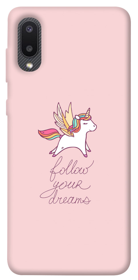 Чехол Follow your dreams для Galaxy A02