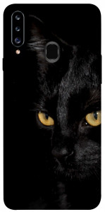Чехол Черный кот для Galaxy A20s (2019)