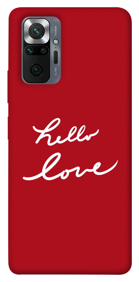 Чехол Hello love для Xiaomi Redmi Note 10 Pro