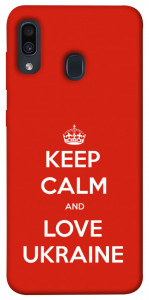 Чохол Keep calm and love Ukraine для Samsung Galaxy A20 A205F