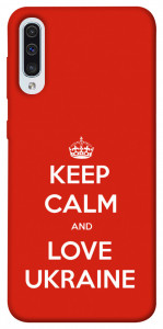 Чохол Keep calm and love Ukraine для Samsung Galaxy A50s