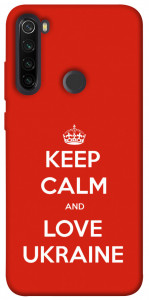 Чохол Keep calm and love Ukraine для Xiaomi Redmi Note 8T