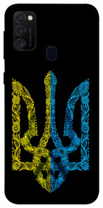 Чехол Жовтоблакитний герб для Samsung Galaxy M21