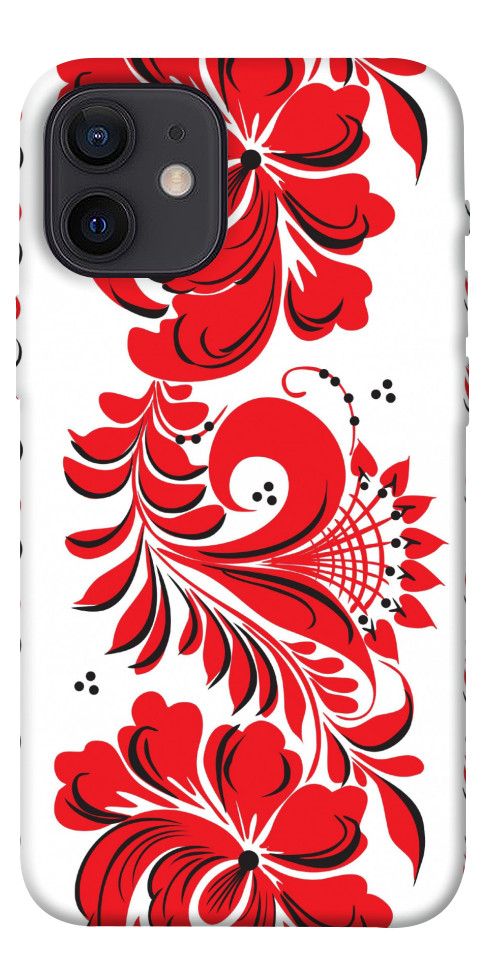 Чохол Червона вишиванка для iPhone 12 mini