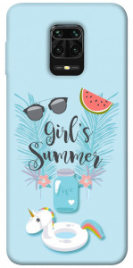 Чехол Girls summer для Xiaomi Redmi Note 9 Pro
