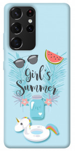 Чехол Girls summer для Galaxy S21 Ultra