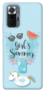 Чехол Girls summer для Xiaomi Redmi Note 10 Pro