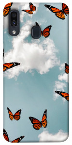 Чехол Summer butterfly для Samsung Galaxy A20 A205F